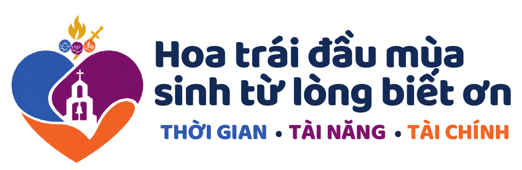 Hoa trái đầu mùa sinh từ lòng biết ơn. Thời gian, tài năng, tài chính.